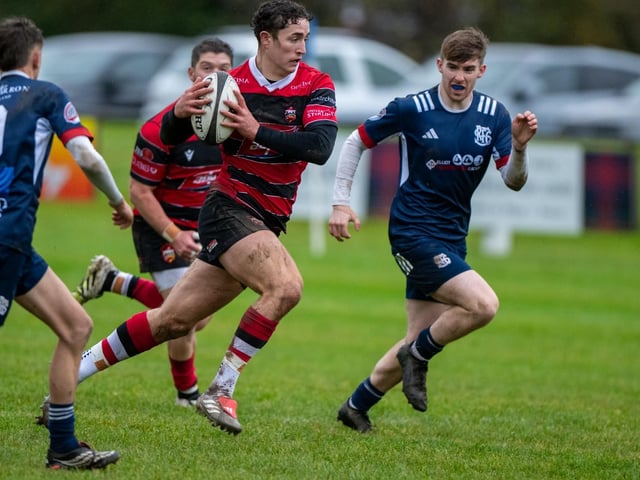 Selkirk losing 29-12 at home to Stirling County at Philiphaugh on Saturday (Photo: Bryan Robertson)
