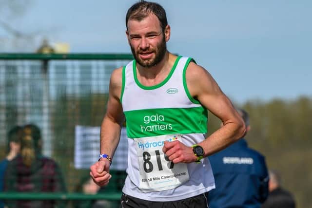 Gala Harrier Marcus D’Agrosa finished Motherwell's Tom Scott memorial ten-mile road race on Sunday 24th overall in 55:12 (Photo: Bobby Gavin)