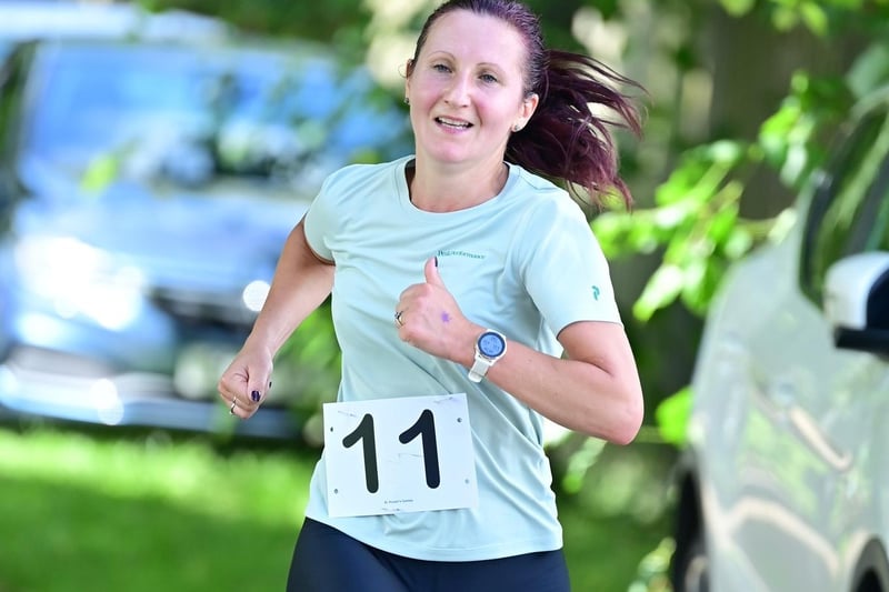 Innerleithen's Magda Janus was first local finisher in 2023's Lee Pen hill race, and 25th all told, in 37:34