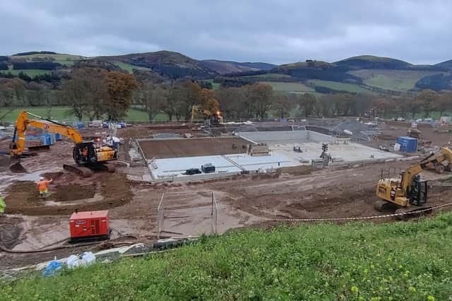Work is continuing at the new Peebles Water Treatment Works.