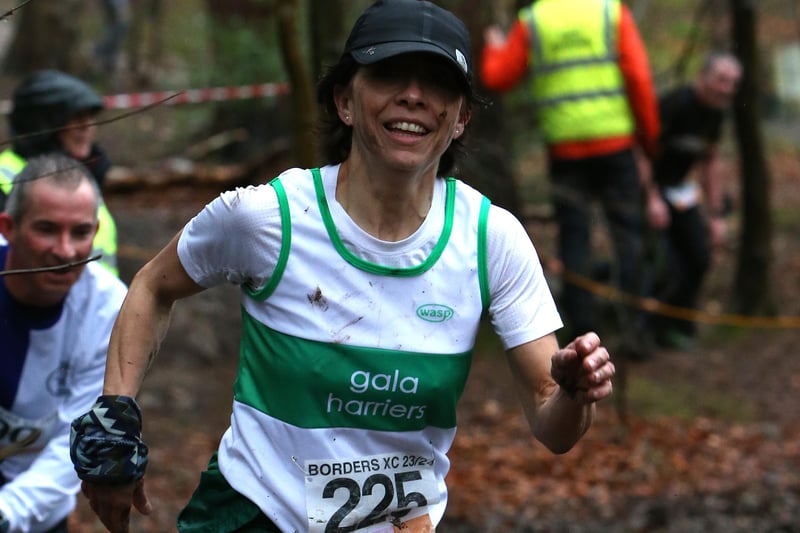 Gala Harriers over-50 Andrea Orduna was 115th in 37:21 in Sunday's Borders Cross-Country Series senior race at Galashiels
