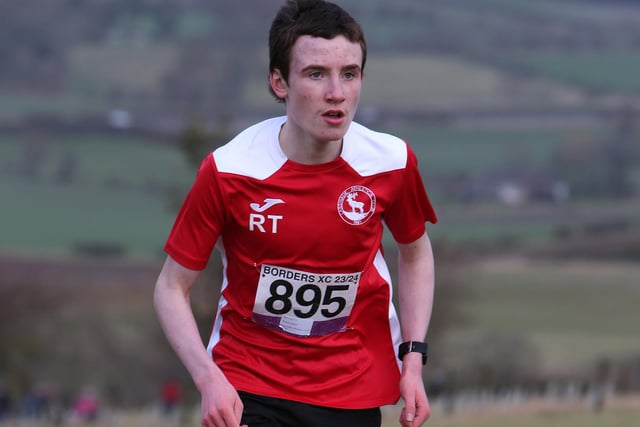 Lasswade's Rowan Taylor finished first in 11:26 at Sunday's Borders Cross-Country Series junior race at Denholm