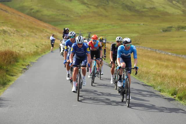 Riders heading through Borders countryside en route for Edinburgh last September during 2021's Tour of Britain (Pic: Simon Wilkinson/SWpix.com)