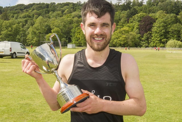Home-town runner Rory Anderson won the open 1,600m handicap at this year's Hawick Border Games