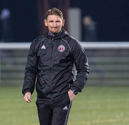 Martin Scott is delighted to have steered Gala Fairydean Rovers into cup final (Pic by Bill McBurnie)