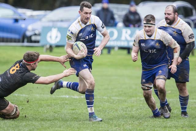 Lewis Young on the attack for Jed-Forest against Currie Chieftains at the weekend (Pic: Bill McBurnie)