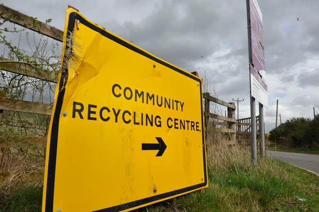 The Borders recycling centres, such as this one in Langlee, will be open to 7pm one day a week.