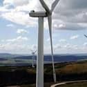Bowbeat Wind Farm, located in the Moorfoot Hills near Peebles and Innerleithen.