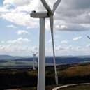 Bowbeat Wind Farm, located in the Moorfoot Hills near Peebles and Innerleithen.