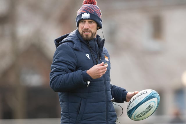Outgoing Edinburgh head coach Mike Blair supervising the United Rugby Championship side's open training session at Melrose's Greenyards (Pic: Ross Parker/SNS Group/SRU)