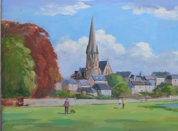 Andrew Binnie's painting of the Cobby at Kelso.