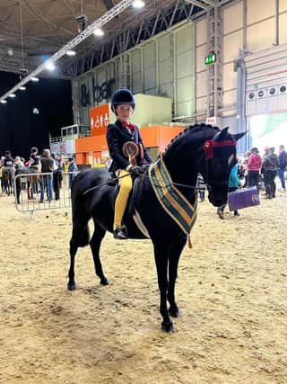 Rocco and his pony Litton Perfection came fifth in class at Horse of the Year Show