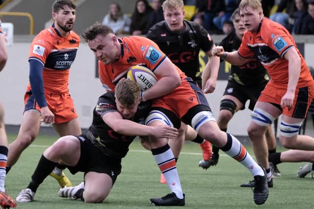 Rudi Brown on the ball against Southern Knights for Edinburgh A (Pic: Rob Gray)