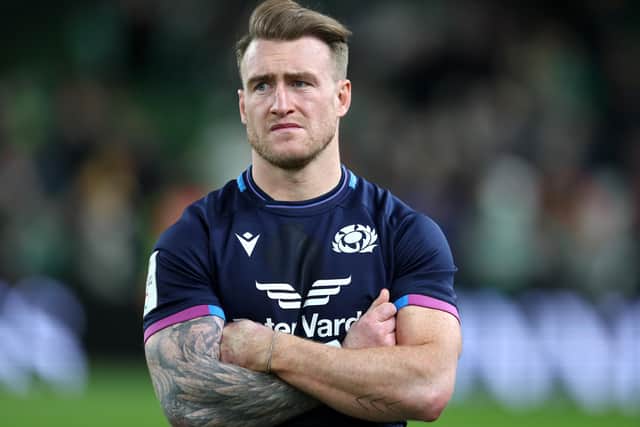 Scotland captain Stuart Hogg after yesterday's Six Nations defeat by Ireland in Dublin (Photo by Richard Heathcote/Getty Images)