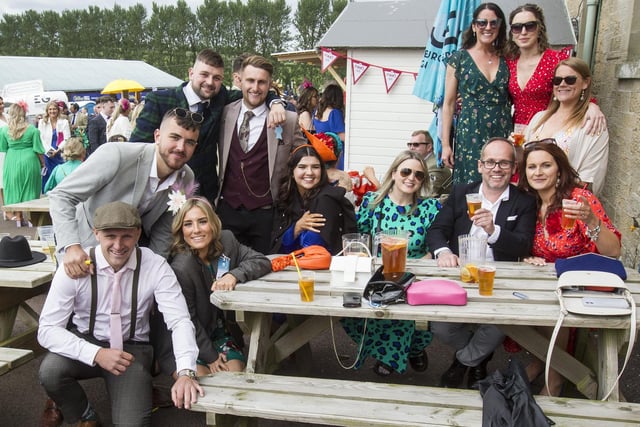 Spectators at 2022's Kelso Races' ladies' day