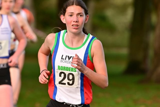 Gala Harrier Kirsty Rankine was tenth under-15 in 19:21 at Scottish Athletics' east district cross-country league meeting at Kirkcaldy on Saturday