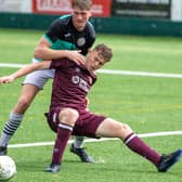 Ciaran Greene in action for Gala Fairydean Rovers during their 1-1 draw at home to Heart of Midlothian B at the end of July (Photo: Thomas Brown)