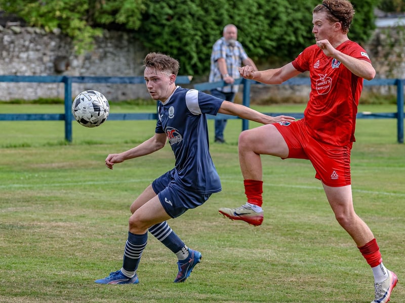 Vale of Leithen losing 3-2 at home to Hawick Royal Albert on Saturday (Photo: Hilary Isaac)