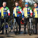 Cycling Souters team members, from left, Tommy Knox, David Anderson, Scott Hall, Kevin Fairbairn and Allen Jamieson pictured prior to setting off on a training ride to Kelso (Photo: John Smail)
