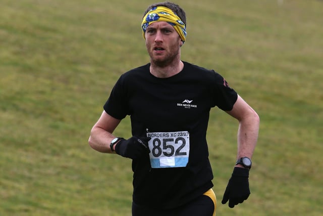 Carnethy HIll Running Club's Alex McVey won Sunday's Borders Cross-Country Series round at Denholm in 23:54
