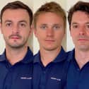 Taylor Winyard, right, joins from left, fellow Scot Euan Fraser, Tom Rose and James Woolley in the Ocean Nomads crew.