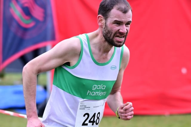 Gala Harrier Marcus D'Agrosa finished 79th in the senior men's race at Falkirk in 36:22 (Pic: Neil Renton)