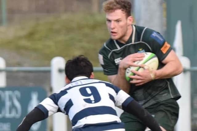 Fraser Wilson in action for Hawick last year (Pic: Malcolm Grant)