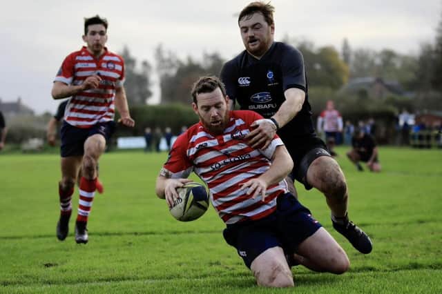Peebles beating Berwick 35-15 away in rugby's Scottish National League Division 2 on Saturday (Pic: Peebles RFC)