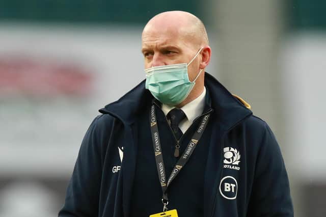 Gregor Townsend, head coach of Scotland, ahead of his side's Six Nations victory against England at London's Twickenham Stadium on February 6. (Photo by David Rogers/Getty Images)