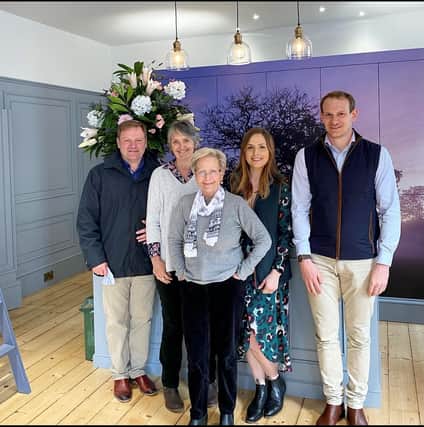 David Nuttall, Gael Nuttall, Janice Nuttall, Rachel Thomson and Fraser Thomson in the new store.