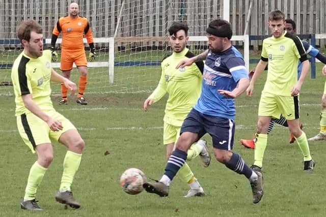 Sunny McGrath in possession for Vale of Leithen versus Jeanfield Swifts on Saturday (Pic: David Wilson)