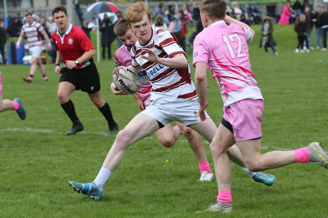 Gala YM losing 17-7 to GAC 7s in round one of Sunday's Earlston Sevens