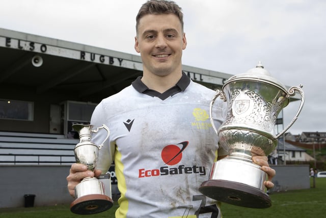 Melrose's Donald Crawford was named as player of the tournament at Saturday's Kelso Sevens (Photo: Brian Sutherland)