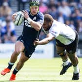 Darcy Graham on the ball for Scotland during their 33-17 Nations Championship win hosting Fiji at Edinburgh’s Murrayfield Stadium on Saturday (Photo: Ross Parker/SNS Group/SRU)