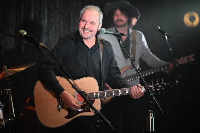 Alan Fletcher on stage with his band (Pic: Contributed)