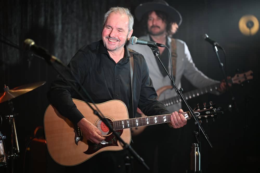 Alan Fletcher on stage with his band (Pic: Contributed)
