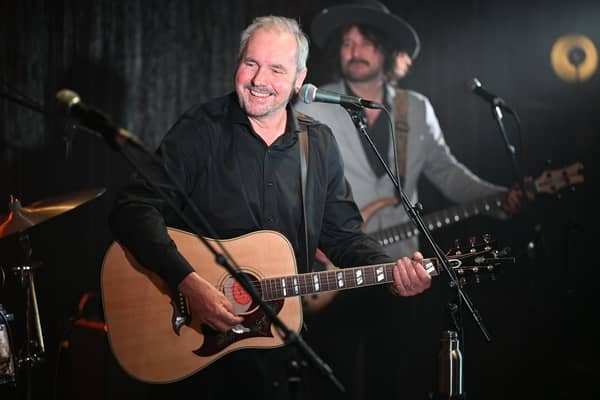 Alan Fletcher on stage with his band (Pic: Contributed)