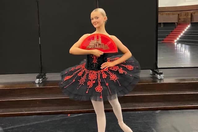 Katie Rose Whincop in action at the ballet school