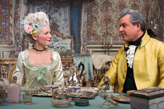 Marie Antoinette stars Kirsten Dunst as the Queen of France in the 2006 historical drama.