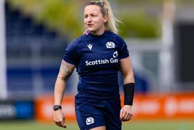 Chloe Rollie during a Scotland training session at Edinburgh’s Hive Stadium this month (Photo: Ross Parker/SNS Group/SRU)