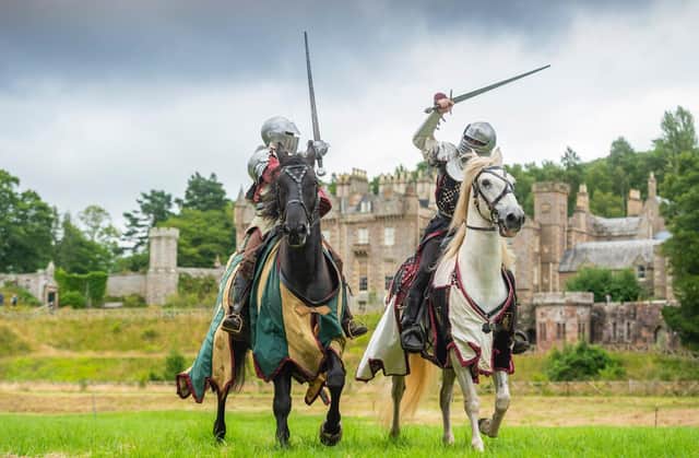 Jousting is just one of many spectacles at Abbotsford this weekend. Photo: Phil Wilkinson