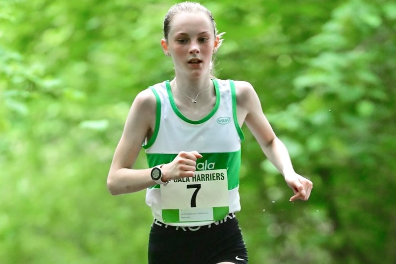 Gala Harrier Ava Richardson was the second female under-17 to finish the 6.5km junior event at 2023's Eildon Three-Hill Race in 41:16