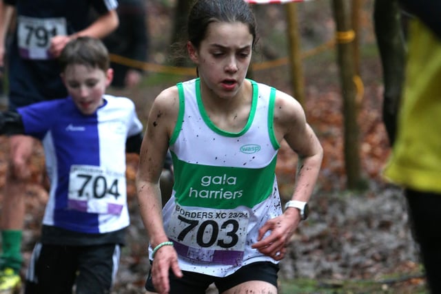 Gala Harriers under-11 Holly Craig placed 39th in 14:06 in Sunday's junior Borders Cross-Country Series race at Galashiels