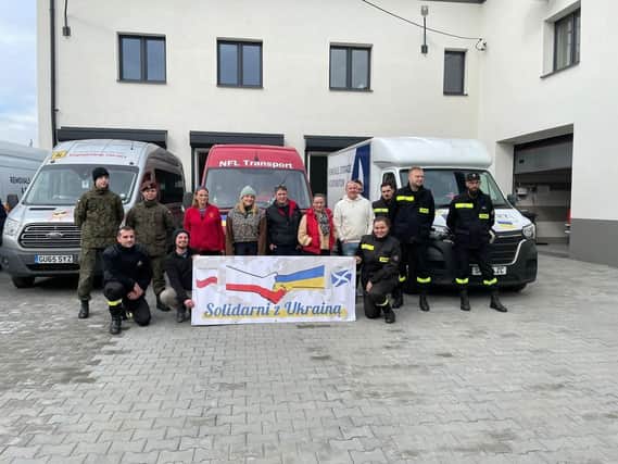 Galashiels-based tyre specialists, Ostles, has partnered with Cavalry Garage Services to provide vital aid to the people of Ukraine.