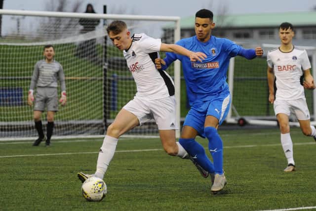 Vale of Leithen notching up their first victory since December 2019 away to Bo'ness United on Saturday (Photo: Alan Murray)