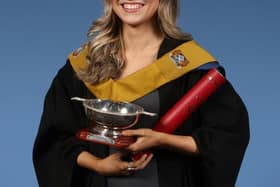 Erin Moffat pictured with the Bill Wilkie Memorial Quaich.