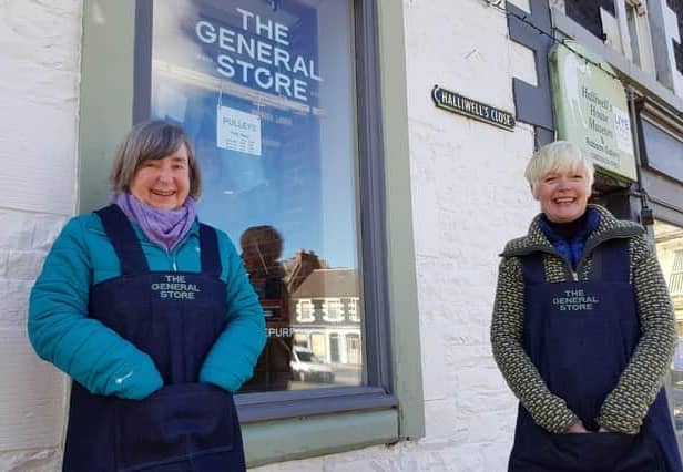 Directors Dorothy Torrance and Sue Briggs at the Selkirk General Store.