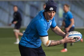 Jedburgh's Glen Young during a Scotland training session in Edinburgh in March (Photo by Paul Devlin/SNS Group/SRU)