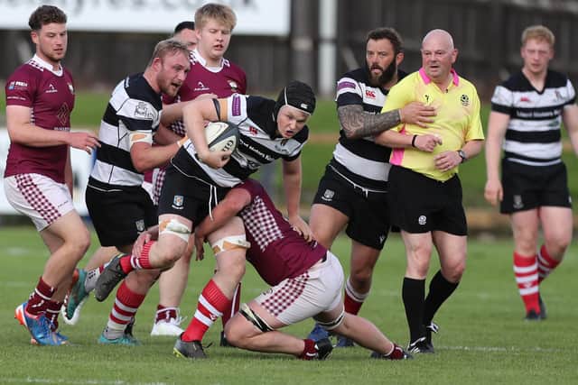 Kelso beating Gala 26-21 in a pre-season friendly at Netherdale on Saturday (Pic: Brian Sutherland)