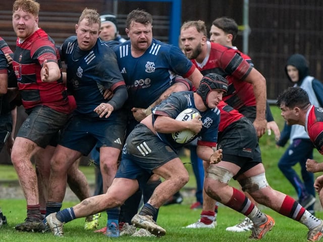 Selkirk losing 29-12 at home to Stirling County at Philiphaugh on Saturday (Photo: Bryan Robertson)